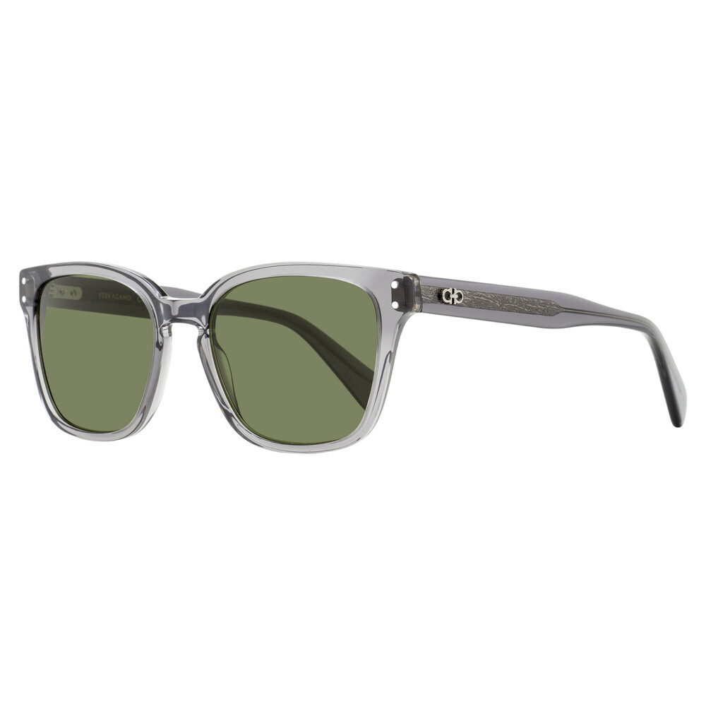 Ferragamo Square Keyhole Sunglasses SF1040SCP 020 Transparent Gray 55mm